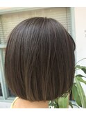 【シンプルBob×アッシュベージュ】NOブリーチグラデーション!