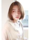 【feey 武蔵新城】小顔×透け感ショートボブ