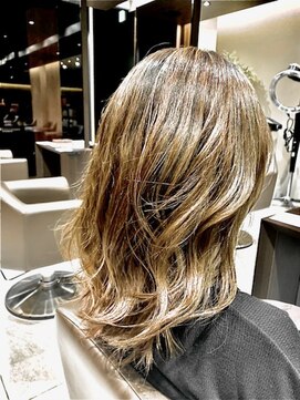 アイフィールアヴェダ 船堀店(i feel AVEDA) 【中村】フォギーベージュ+ハイライトでより可愛く♪