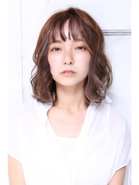 クラッチムク 博多口(CLUTCH muk.) 大人可愛い２０代３０代４０代小顔こなれミディ ココアベージュ