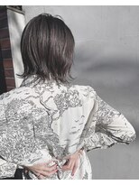 グロウミドル(GROW middle)&nbsp;ハイライトで透明感！ダークグレージュボブ