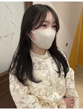 プフ 伏見(puf) 透明感たっぷりオリーブカラー【伏見/丸の内/栄/髪質改善】