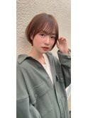 [代々木]ナチュラルピンクスイートAラインの甘辛ショートボブ