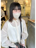 ロジェ(loje) 【loje】ワイドバング*ミディアムストレートモードヘア