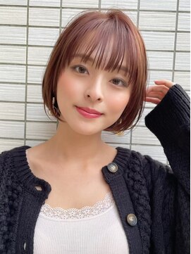 ロンドシエル 横浜(Lond ciel) エアリー×ショートボブ×ブラウンベージュ【横浜ショート】