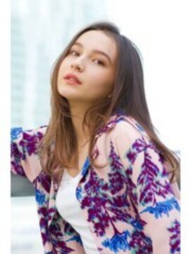 ディジョン(Dijon) 韓国顔まわりレイヤーカットグレージュオリーブベージュブラウン