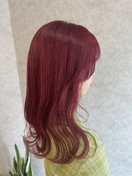 レガシーヘアーデザイン(Legacy hair design) 【Rio】☆韓国ヘア！チェリーレッド☆天神/今泉