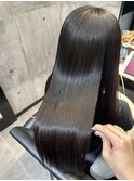 ナチュラルブラウン×上級髪質改善