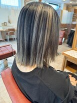 ルシュカイチマルニ(Rasca102)&nbsp;ボブ/アンブレラカラー/シルバーグレージュ