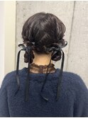 お団子ヘアアレンジ