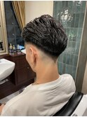 【20代 男性】スキンフェードオールバック(大宮/バーバー)