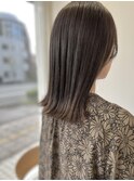 【 切りっぱなしロブ ×グレージュ 】