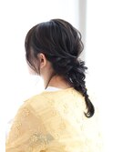 編み込み/ヘアアレンジ/こなれ感