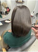 髪質改善縮毛矯正　白髪染め