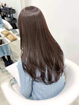 ノエシキカ(noe sikika) ホワイトグレージュ/デジタルパーマ/チェリーブラウン/栄l39