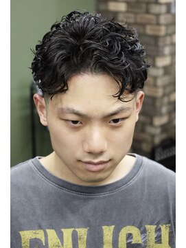 メゾンフォーメン TorRoad店(Maison for men) ラルフバック　オールバックパーマ　メンズパーマ　ビジネスマン