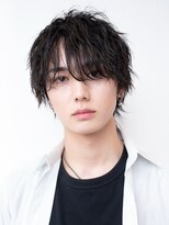 ケアリー プレナ海浜幕張(Carelly)&nbsp;ツイストパーマ七三オールバックマッシュウルフスリークショート