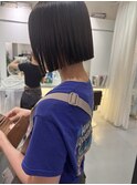 ＊切りっぱなしボブ×ナチュラルストレート＊