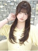 《韓国ヘア》韓国レイヤー＊メープルブラウン