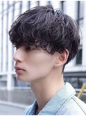 原宿表参道緩めシャドウパーマルーズパーマメンズマッシュ10代