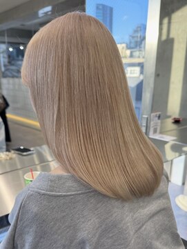 サンクマーケット 渋谷(cinq MARKET) 渋谷ブリーチカラーハイトーンカラーミルクティーベージュカラー