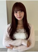 ★ワンカールモテ髪前髪小顔カットサイドバング艶感