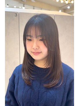 ラ ポルト ドゥ サワ(La Porte de SAWA) 簡単◎1カールミディアムレイヤー×時短ヘア