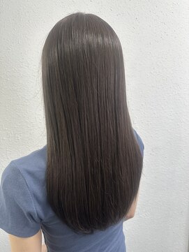 アーシェ 横浜店(A'SHE) 大人可愛いソフトグレージュ*透け感縮毛矯正