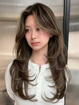 シオン(shion)&nbsp;バレイヤージュ×レイヤーロング_F21766
