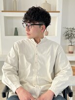 ニディ(Nide)&nbsp;ラウンドマッシュ/シャドウパーマ/メンズパーマ/西宮北口メンズ