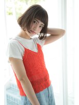 アンアミ オモテサンドウ(Un ami omotesando)&nbsp;【Un ami】パツンとしたラインが可愛いボブ　　津村　佳奈