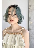 ビビト(bibito)&nbsp;bibito color ブリーチカラー　ブルー　エメラルドグリーン