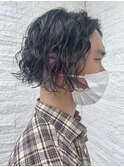 スパイラルパーマ×刈り上げ