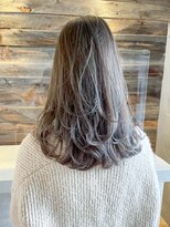 アルバム 渋谷パルコ(ALBUM)&nbsp;ミルクティーレイヤー_グレージュカラーボブウルフ_ba360842