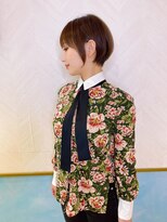 ロンド ストラーダ 心斎橋(Lond strada)&nbsp;ショート×ハイライト白髪ぼかし×シルキーベージュ[心斎橋]