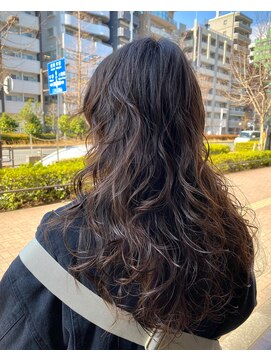 ポタム 東中野(potamu) ロングレイヤーにパーマ