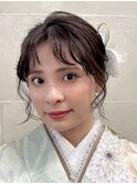 成人式・卒業式に上品かわいいヘアセット