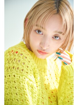 リトル 池袋(little) ヘルシーベージュ切りっぱなしボブ