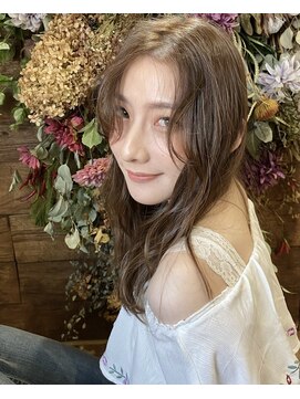 フレーム 博多店(FRAME) アッシュベージュ レイヤースタイル