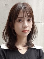 ノイ(noi) 顔周りレイヤーカットくびれヘアミルクティーベージュカラー