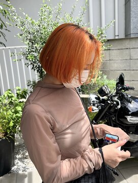 トクテ 吉祥寺(tokute) グレージュカラー/ボブウルフ/黒髪/ココアベージュ