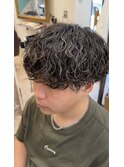 波巻きパーマ