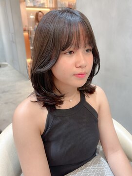 ロンド エスポワール 錦糸町(Lond espoir) ■ 前髪アンブレラカラーこなれミディイメチェンウェーブパーマ