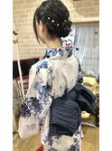 編み込み★シニヨン