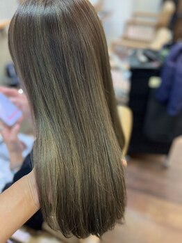 アジール(asile)の写真/【褒められる白髪染め】白髪ぼかしやハイライトもお任せください♪白髪染めをいつまでも楽しく◎