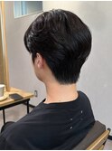 ダウンパーマニュアンスパーマセンターパートコンマヘア髪質改善