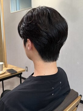 ノラ ギンザ(NORA GINZA) ダウンパーマニュアンスパーマセンターパートコンマヘア髪質改善