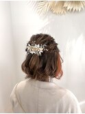 ハーフアップ/アレンジ/結婚式