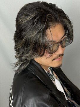 アドール(ADOR) グランジパーマ×ハイライト×サーフカール