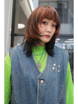 ラック 表参道(LUCK) ウルフ/アンブレラカラー/レイヤー/ブリーチ/20代/30代